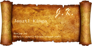 Jesztl Kinga névjegykártya