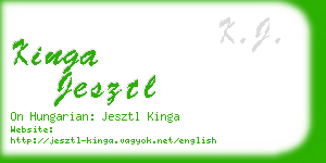 kinga jesztl business card